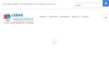 Tablet Screenshot of lebas-industries.com